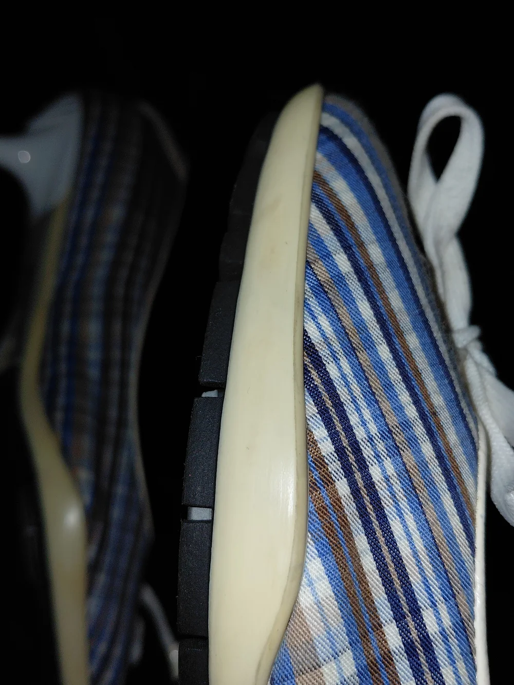 Casadei Blue Striped Ballet Flats with Bow
